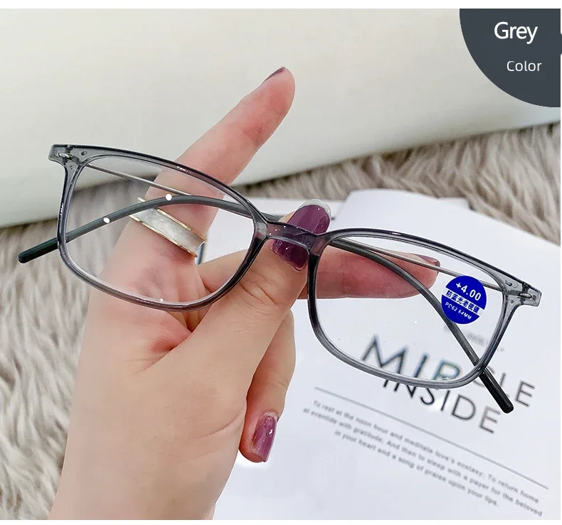 Fashion Classic Anti Blue Light Blocking Reading Glasses for Women and Men Optical Computer Eyeglasses Presbyopia +1.0 To +4.0