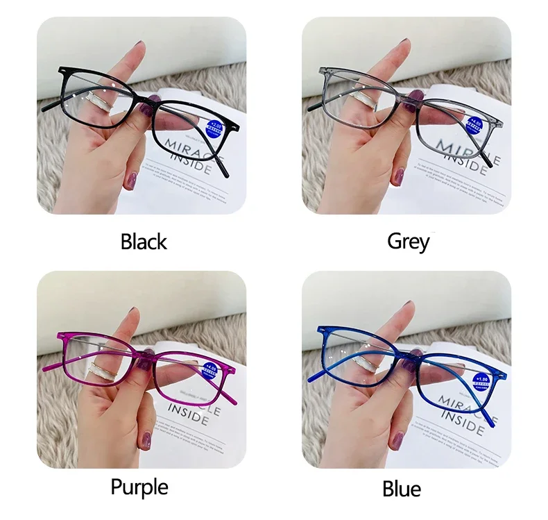 Fashion Classic Anti Blue Light Blocking Reading Glasses for Women and Men Optical Computer Eyeglasses Presbyopia +1.0 To +4.0