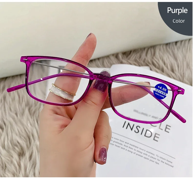 Fashion Classic Anti Blue Light Blocking Reading Glasses for Women and Men Optical Computer Eyeglasses Presbyopia +1.0 To +4.0