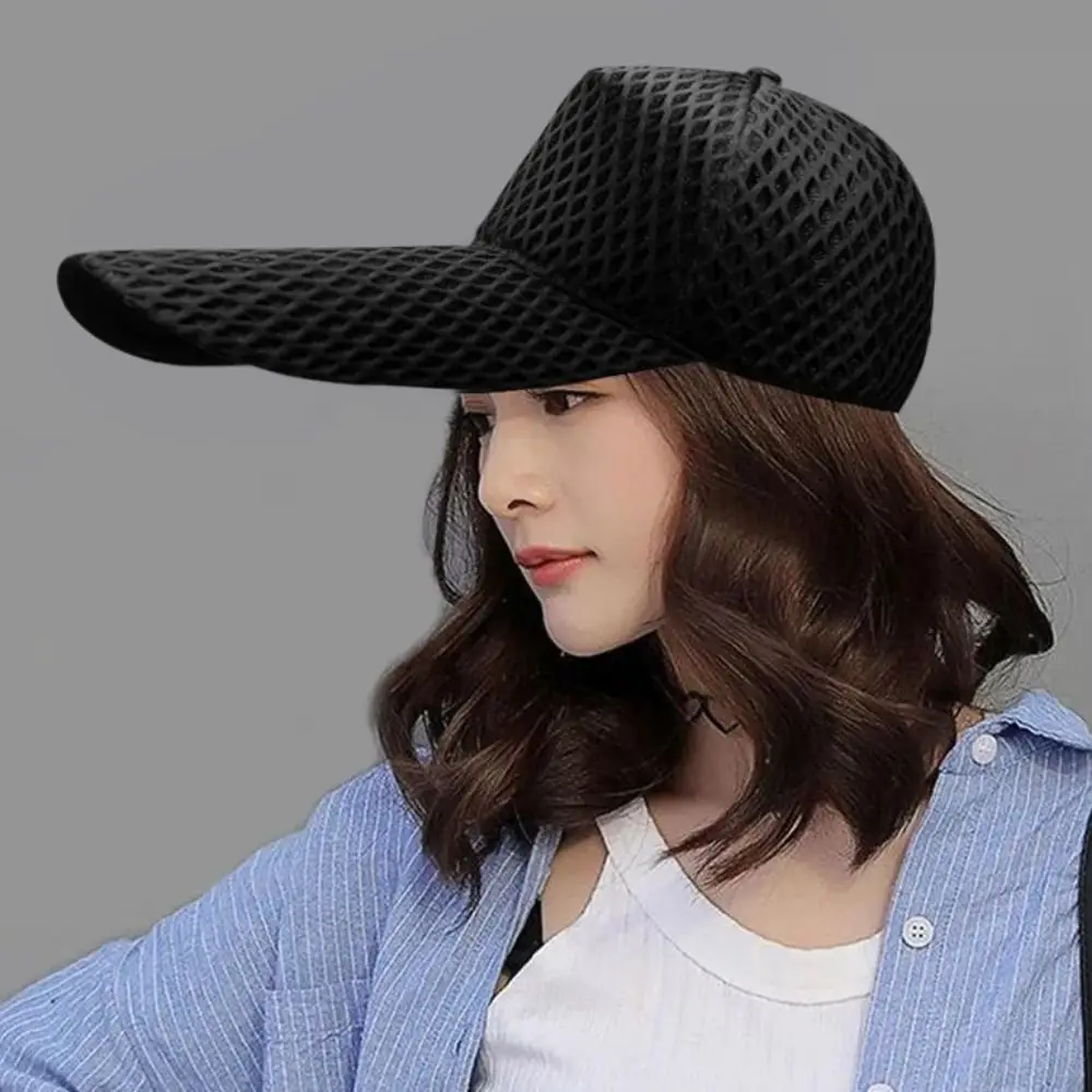 New Fishing Hat Quality 14cm Long Brim Sun Hat Large Head Sunshade Baseball Caps Mesh Big Size Fishing Hat Men