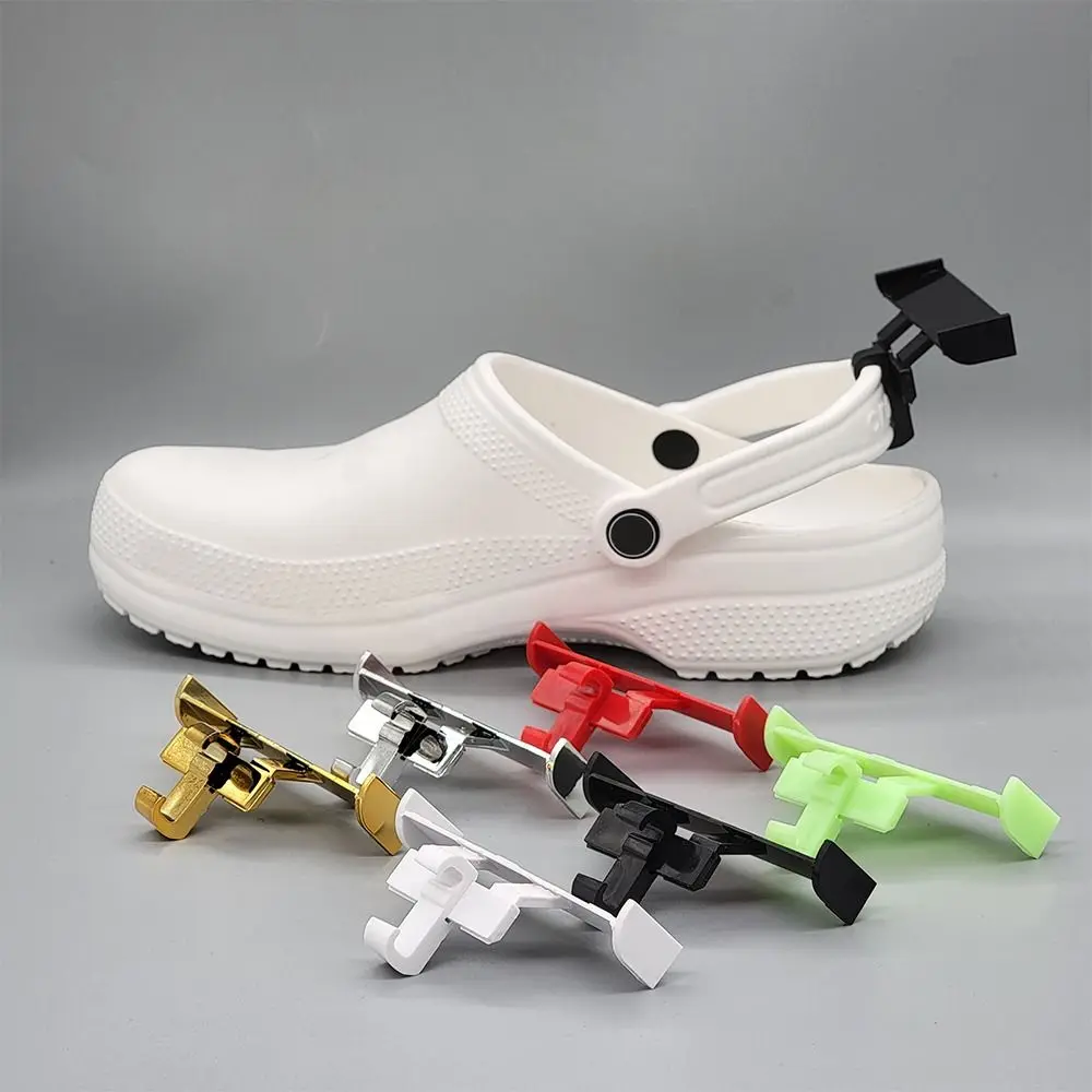 2Pcs Hole Shoe Accessories Shoe Decoration Clips Charm Buckle Shoes Buckle Clip Cave Slipper Tail Decoration