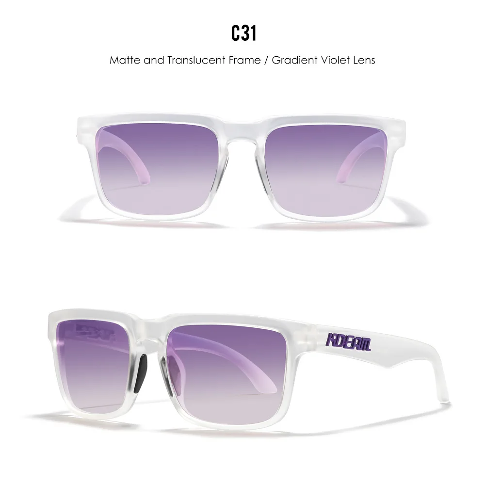 2026 Kdeam High Quality Polarized Sunglasses for Men Women Fashion Unisex Brand Trendy Outdoor Eyewear For Couple Red Lens