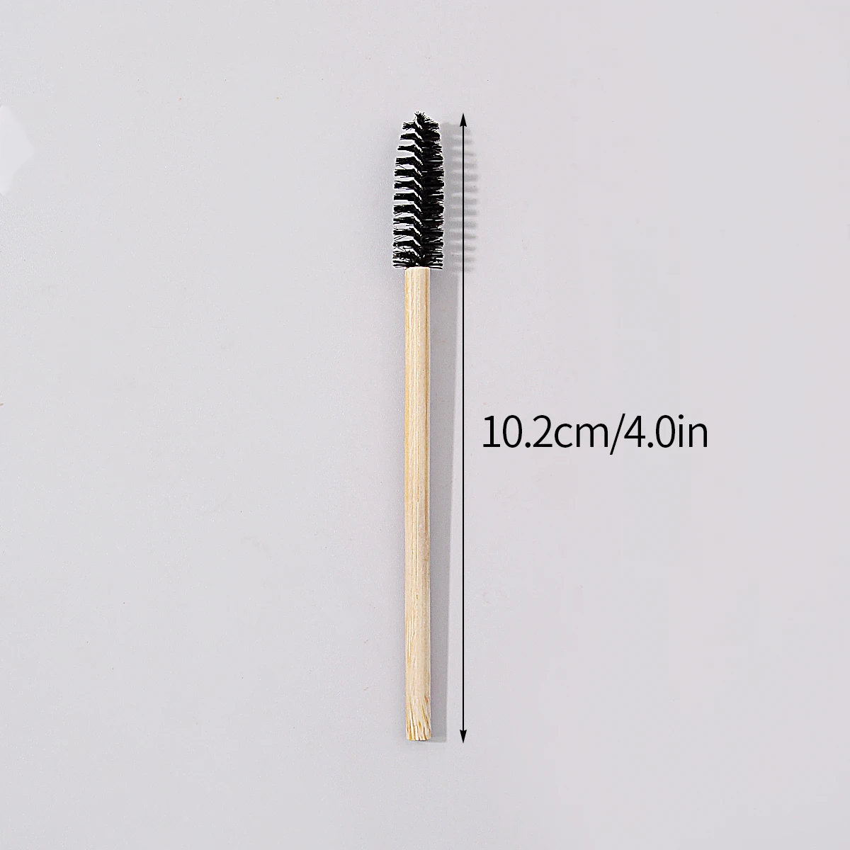 50Pcs Bamboo Handle Eyelash Brush Makeup Brush Eyelash Extension Mascara Wands Applicators Eye Lash Curling Comb Makeup Tools 