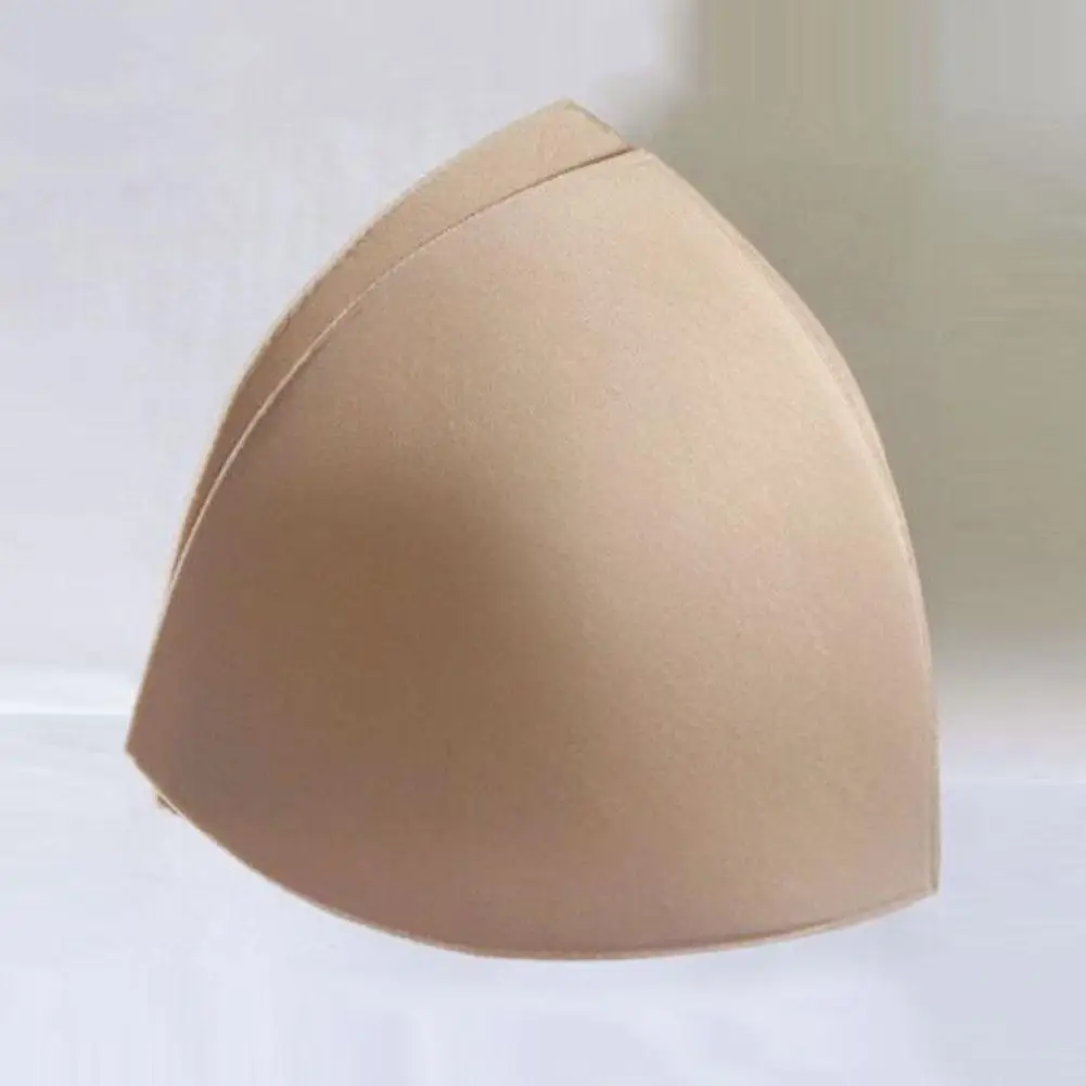 1pair Bra Pad Triangle Cups Chest Insert Foam Pads Bikini Swimsuit Padding Removeable Enhancer Bra Pad Women Clothes Accessories