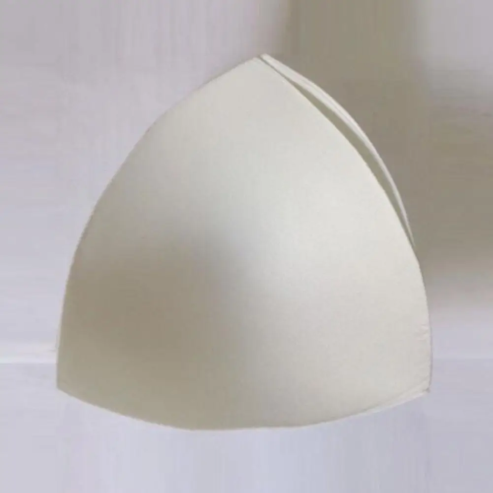 1pair Bra Pad Triangle Cups Chest Insert Foam Pads Bikini Swimsuit Padding Removeable Enhancer Bra Pad Women Clothes Accessories