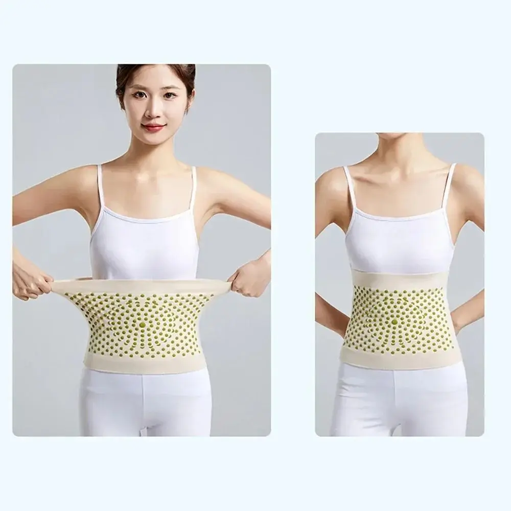 Hot Mugwort Therapy Waist Support Belt Self-Heating Waist Support Belt Lower Back Support Thin Soft Kidney Fixation Belt