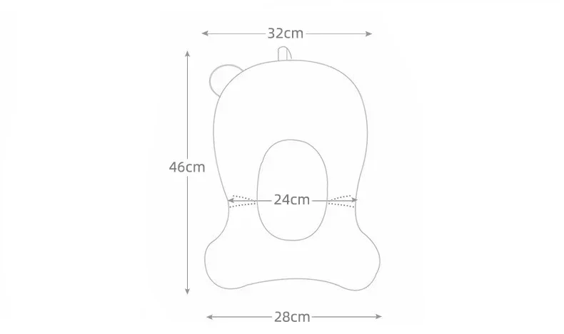 Newborn Bathtub Pillow Infant Anti-Slip Soft Comfort Body Cushion Baby Bath Seat Support Mat Foldable Bath Tub Pad &amp Chair