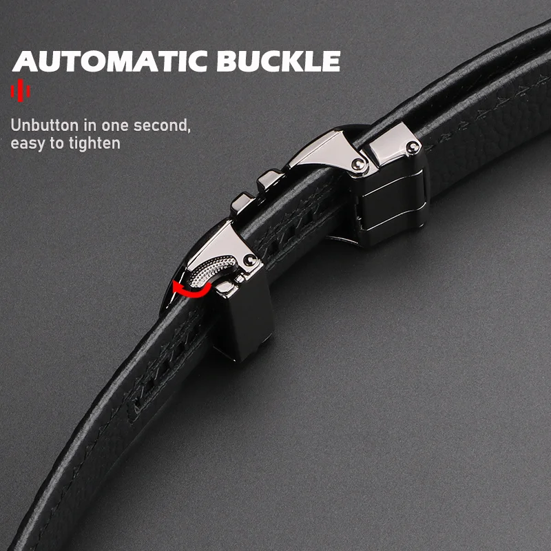 Ratchet Belt For Men - Top Grain Leather Cowhide Men's Belt 1 3/ 8" For Dress Pants - Adjustable Belt, Father's Day Gift