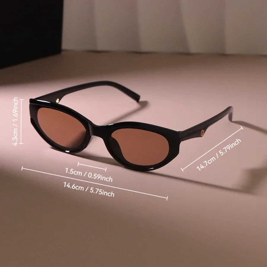 Vintage Oval Sunglasses Women Men Fashion Retro Sun Glasses Female Male Designer Shades Outdoor Punk Travel Oculos De Sol