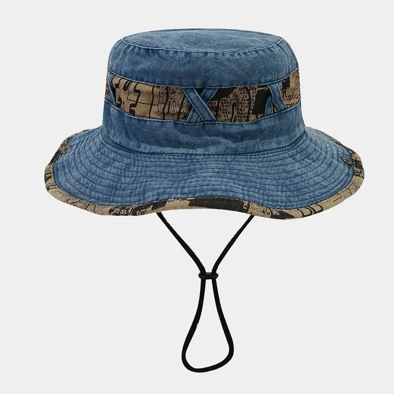Spring Cotton Letter Embroidery Pattern Bucket Hat Fisherman Hat Outdoor Travel Sun Cap For Men And Women 153