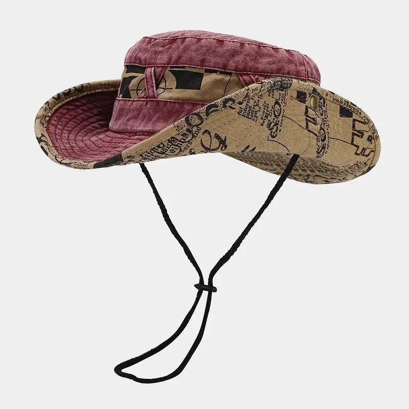 Spring Cotton Letter Embroidery Pattern Bucket Hat Fisherman Hat Outdoor Travel Sun Cap For Men And Women 153