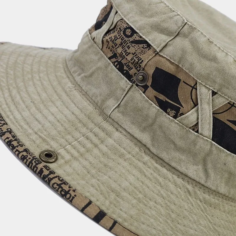 Spring Cotton Letter Embroidery Pattern Bucket Hat Fisherman Hat Outdoor Travel Sun Cap For Men And Women 153