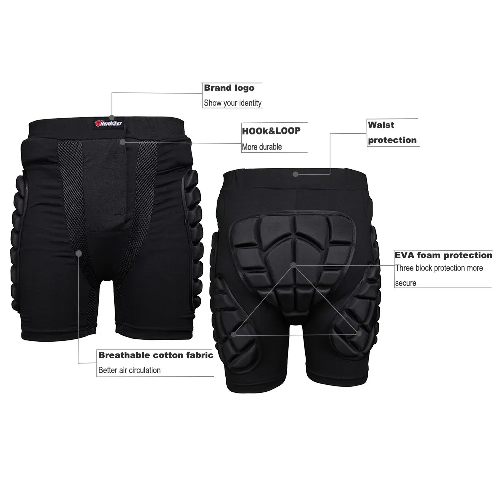 HEROBIKER Motocross Pants Motocross Shorts Motorcycle Pants Motorcycle Shorts Moto Hip Protection Riding Racing Equipment