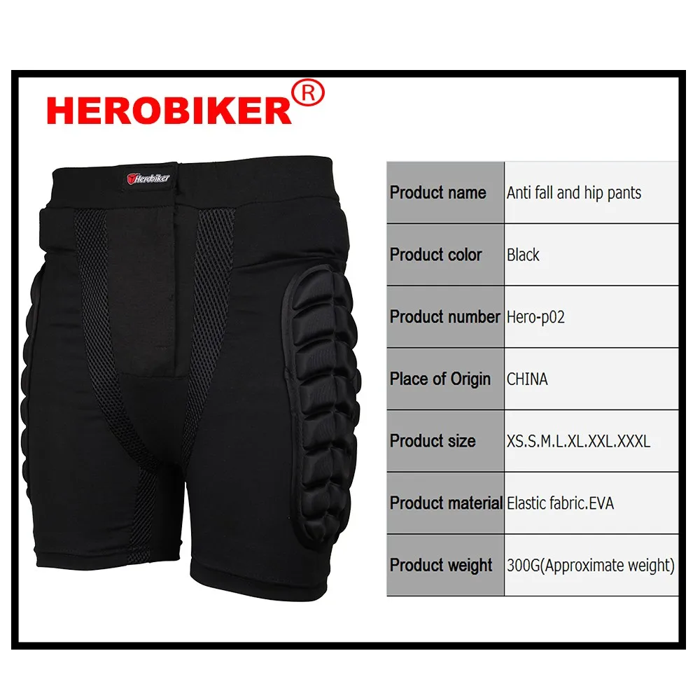 HEROBIKER Motocross Pants Motocross Shorts Motorcycle Pants Motorcycle Shorts Moto Hip Protection Riding Racing Equipment