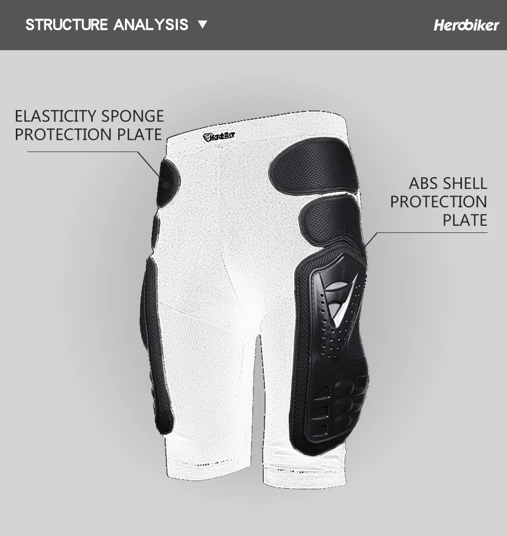 HEROBIKER Motocross Pants Motocross Shorts Motorcycle Pants Motorcycle Shorts Moto Hip Protection Riding Racing Equipment
