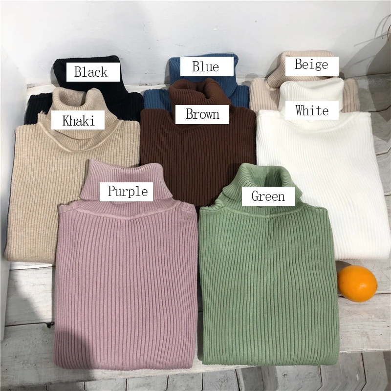 2026 Turtleneck Sweater Womens Autumn Winter Tops Korean Slim Women Pullover Jumper Knitted Sweater Pull Femme Hiver Truien