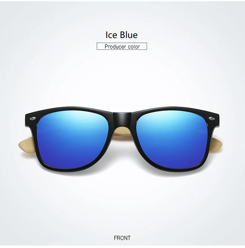 Fashion Bamboo Wood Vintage Square Sunglasses Men Women Luxury Brand Designer Sun Glasses Wooden Driving Fishing UV400 Eyewear