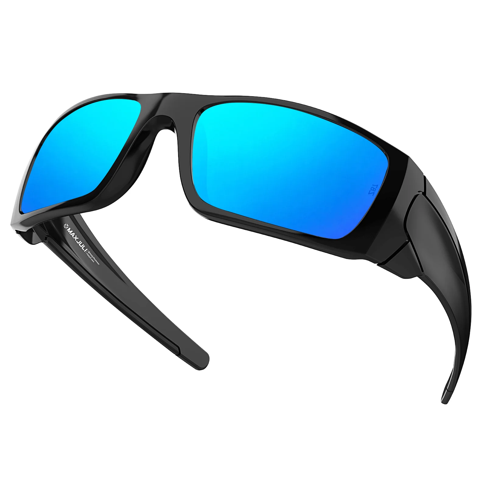 MAXJULI Z87 Men's Sunglasses TR90 Ultralight UV400 Protection Oversized Sports Driving Glasses for Big Wide Heads Z8236