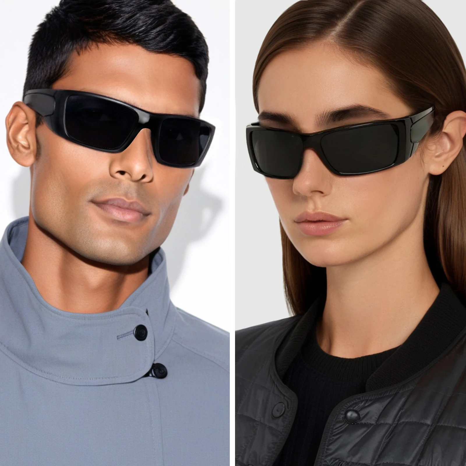 MAXJULI Z87 Men's Sunglasses TR90 Ultralight UV400 Protection Oversized Sports Driving Glasses for Big Wide Heads Z8236