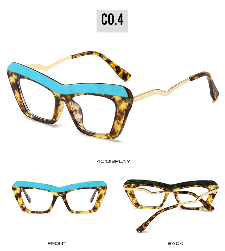 Fashion Brand Designer Colorful Small Frame Reading Glasses Retro Cat Eye Trend Eyeglasses Prescription Women Presbyopic Glasses