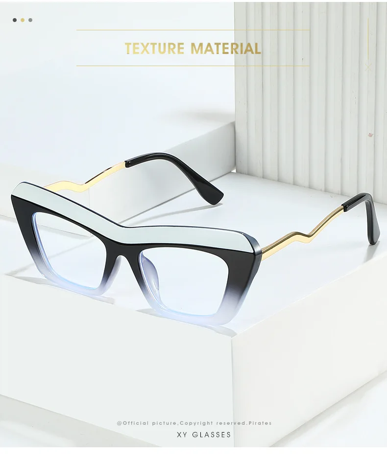 Fashion Brand Designer Colorful Small Frame Reading Glasses Retro Cat Eye Trend Eyeglasses Prescription Women Presbyopic Glasses
