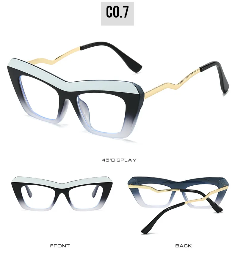 Fashion Brand Designer Colorful Small Frame Reading Glasses Retro Cat Eye Trend Eyeglasses Prescription Women Presbyopic Glasses