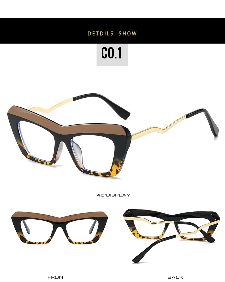Fashion Brand Designer Colorful Small Frame Reading Glasses Retro Cat Eye Trend Eyeglasses Prescription Women Presbyopic Glasses