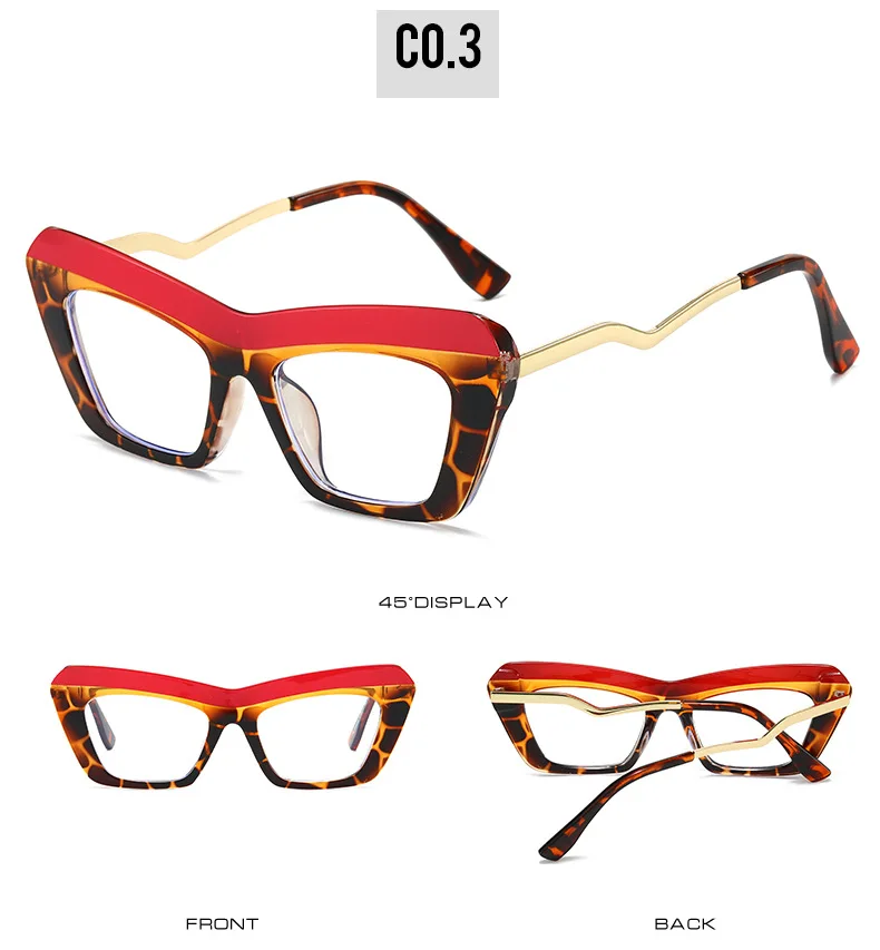 Fashion Brand Designer Colorful Small Frame Reading Glasses Retro Cat Eye Trend Eyeglasses Prescription Women Presbyopic Glasses