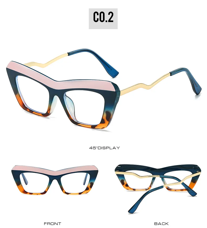 Fashion Brand Designer Colorful Small Frame Reading Glasses Retro Cat Eye Trend Eyeglasses Prescription Women Presbyopic Glasses