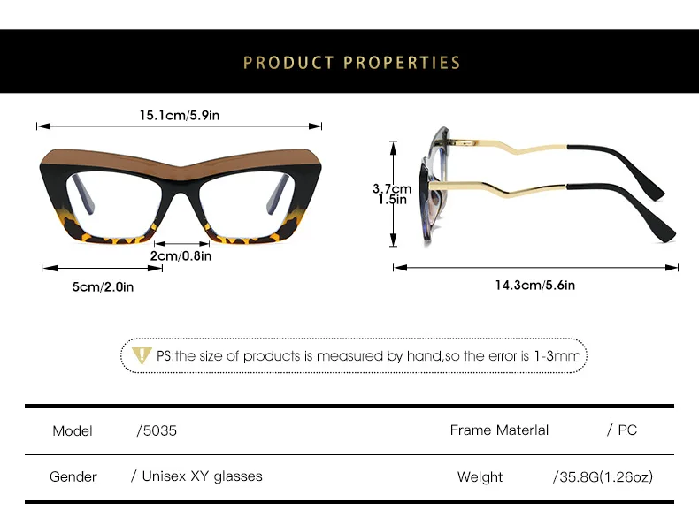 Fashion Brand Designer Colorful Small Frame Reading Glasses Retro Cat Eye Trend Eyeglasses Prescription Women Presbyopic Glasses