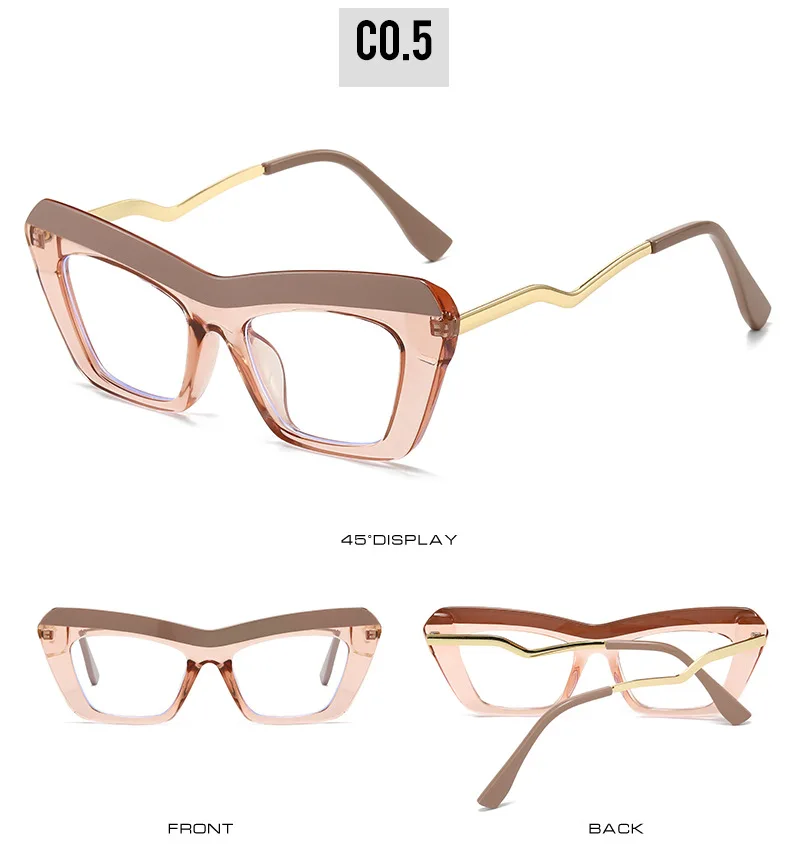 Fashion Brand Designer Colorful Small Frame Reading Glasses Retro Cat Eye Trend Eyeglasses Prescription Women Presbyopic Glasses