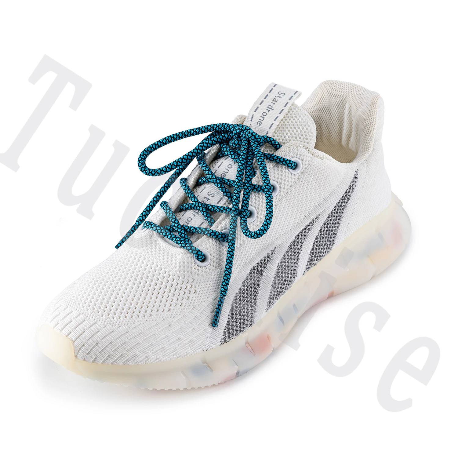 1 Pair 5MM Round Shoe Laces High Quality Durable Round Two-Tone Mixed Color Shoe Laces for Sport Shoelaces Rope 90/120/150/180cm