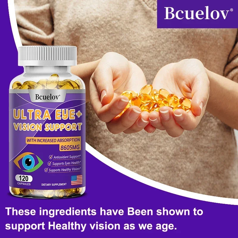 Advanced Eye Vitamin Supplement for Macular Health and Dry Eyes - Supports Eye Strain, Stress, Night Vision