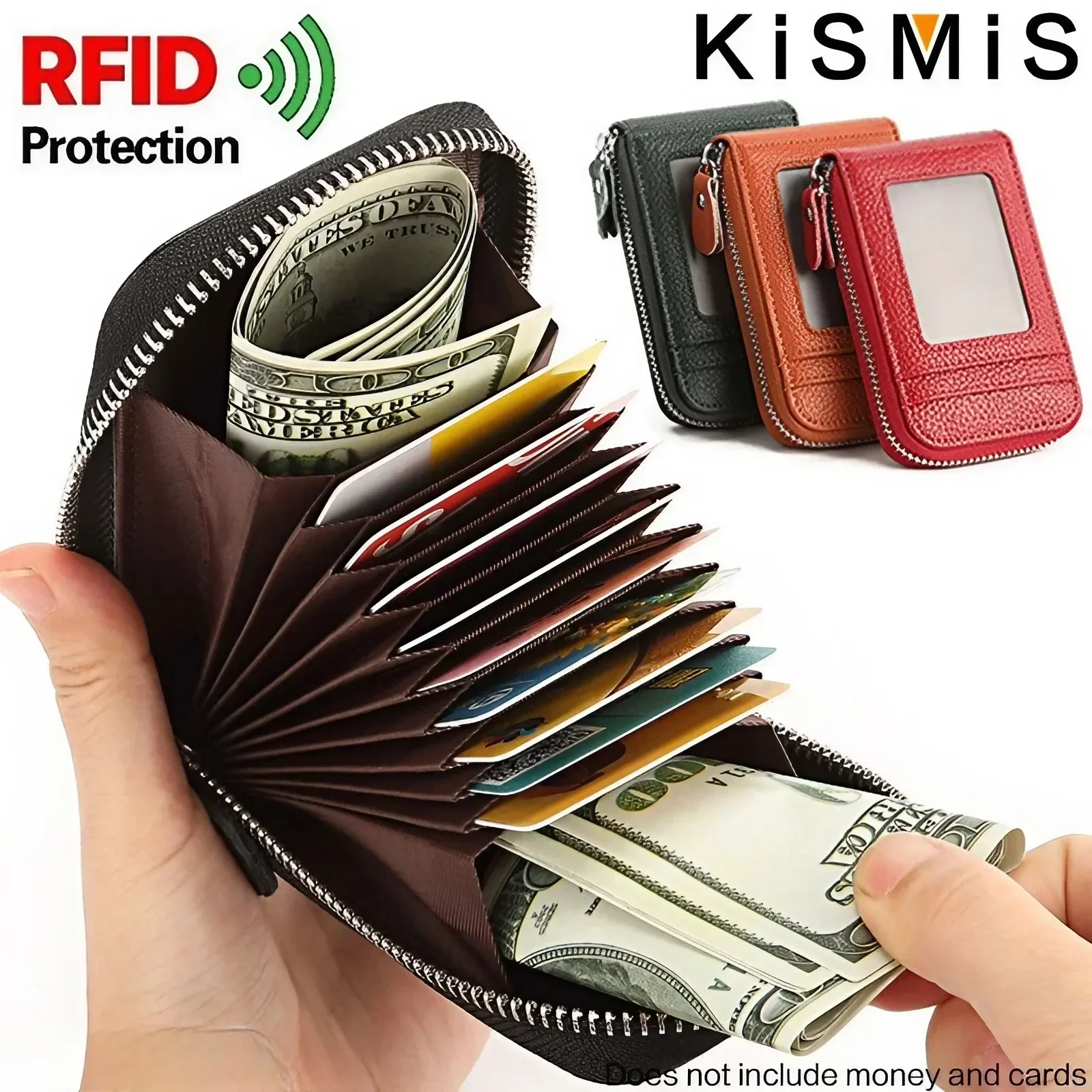 RFID Blocking Aluminum Card Case - Credit Card Protector, Business Card Holder, Metal ID Organizer Wallet, 6 Slots for Women,Men