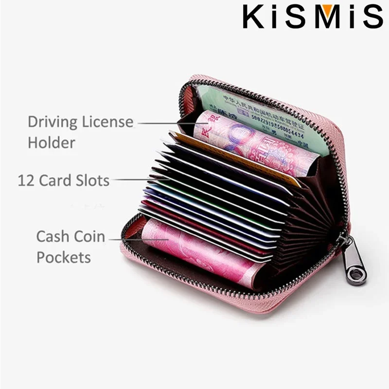 RFID Blocking Aluminum Card Case - Credit Card Protector, Business Card Holder, Metal ID Organizer Wallet, 6 Slots for Women,Men