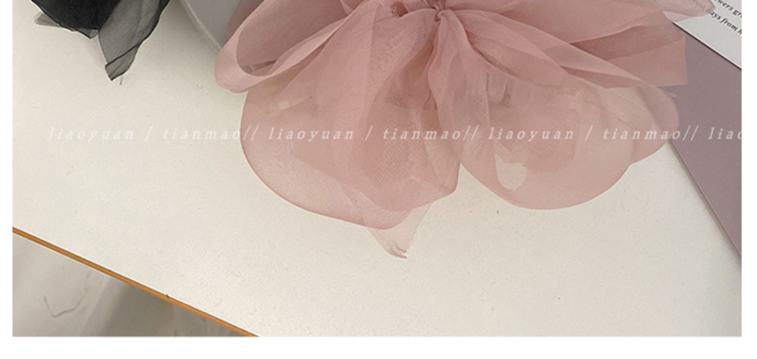 New Mesh Bow Grip Clip Female Ponytail Braid Hair Claw Clip Elegant Girl Hair Clip Hair Accessories Gift Headdress