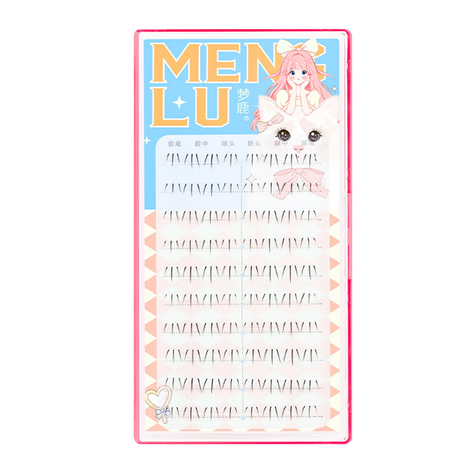 Individual Lashes 80 Clusters W-Shaped Lower Eyelashes 5/6mm Natural Lower Under Eyelash Easy Grafting Makeup Extensions