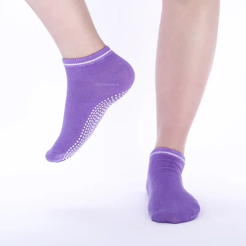 Women Anti-Slip Sock Trampoline Yoga Sock Cotton Breathable Short Socks Elasticity Sport Boy Girl Outside Sport Socks EU33-39