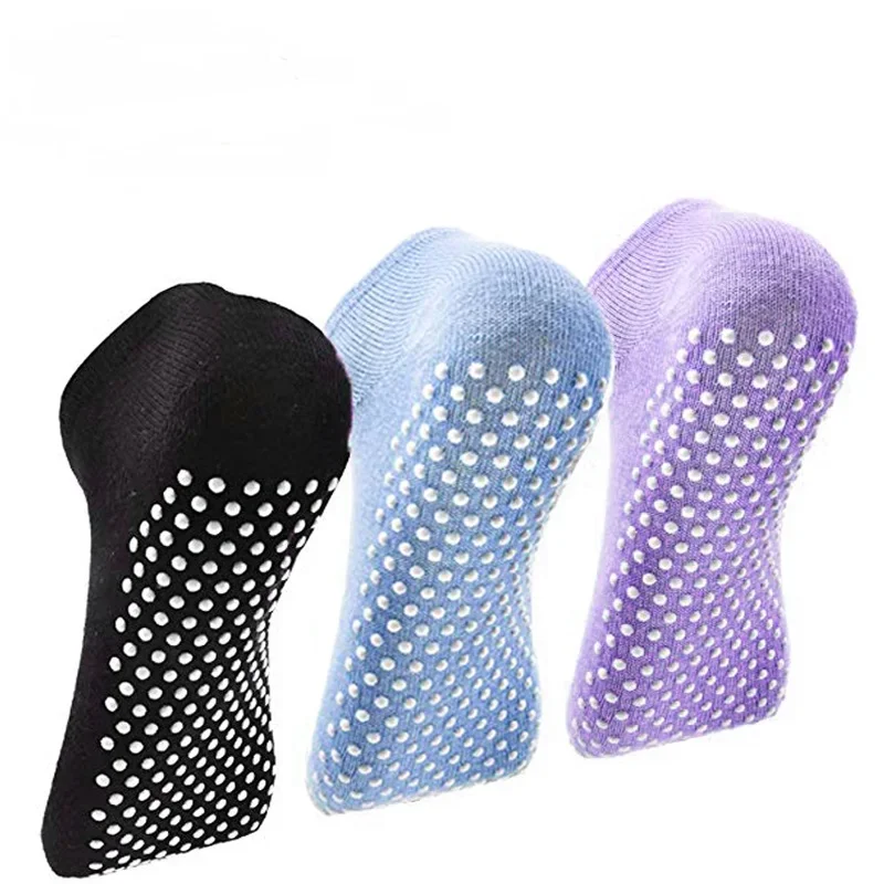 Women Anti-Slip Sock Trampoline Yoga Sock Cotton Breathable Short Socks Elasticity Sport Boy Girl Outside Sport Socks EU33-39