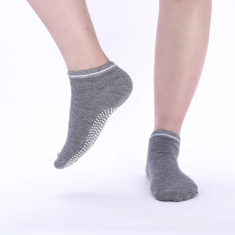 Women Anti-Slip Sock Trampoline Yoga Sock Cotton Breathable Short Socks Elasticity Sport Boy Girl Outside Sport Socks EU33-39