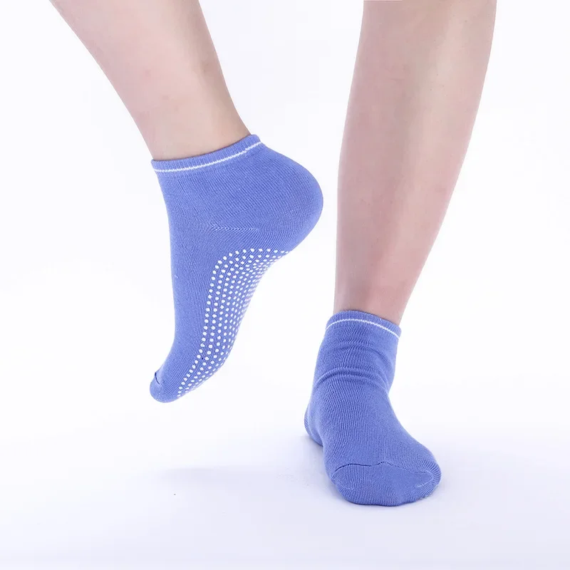 Women Anti-Slip Sock Trampoline Yoga Sock Cotton Breathable Short Socks Elasticity Sport Boy Girl Outside Sport Socks EU33-39