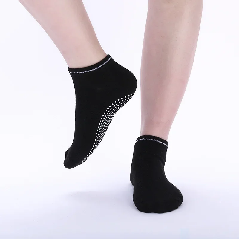Women Anti-Slip Sock Trampoline Yoga Sock Cotton Breathable Short Socks Elasticity Sport Boy Girl Outside Sport Socks EU33-39