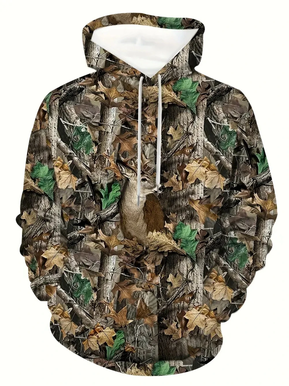 Spring Autumn Leaves Camouflage 3D Hoodies,Man/Women Loose tops Designer Sweatshirt Oversized Harajuku y2k Clothes Pullover