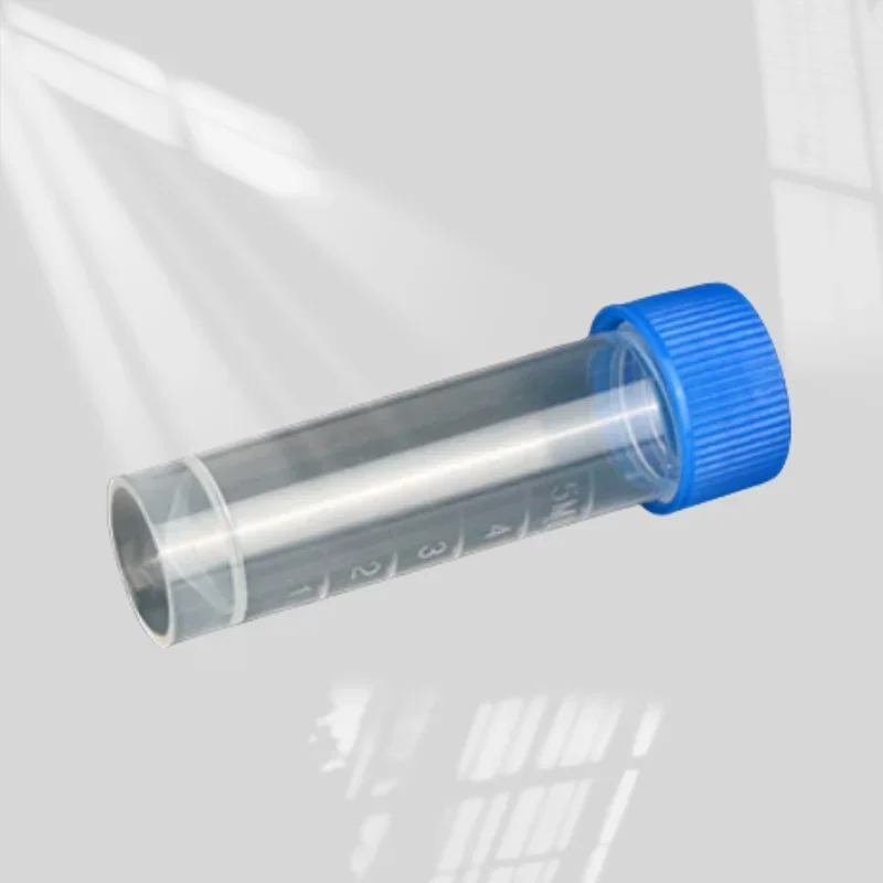 10PCS Laboratory Chemical Plastic Test Tube Vial Sealing Cap Packaging Container Office School Chemicals 2ML Laboratory