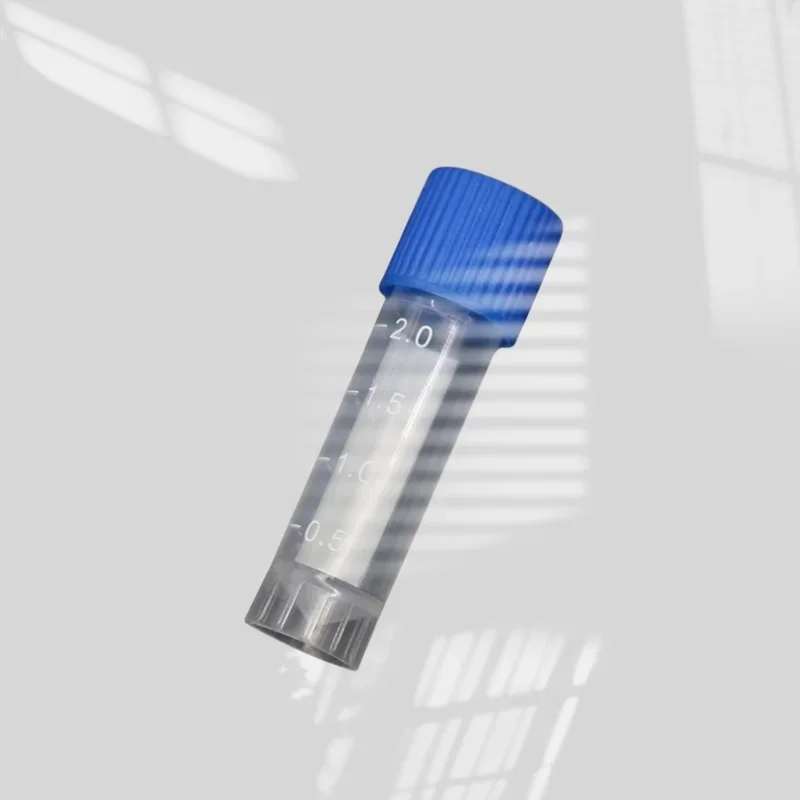 10PCS Laboratory Chemical Plastic Test Tube Vial Sealing Cap Packaging Container Office School Chemicals 2ML Laboratory