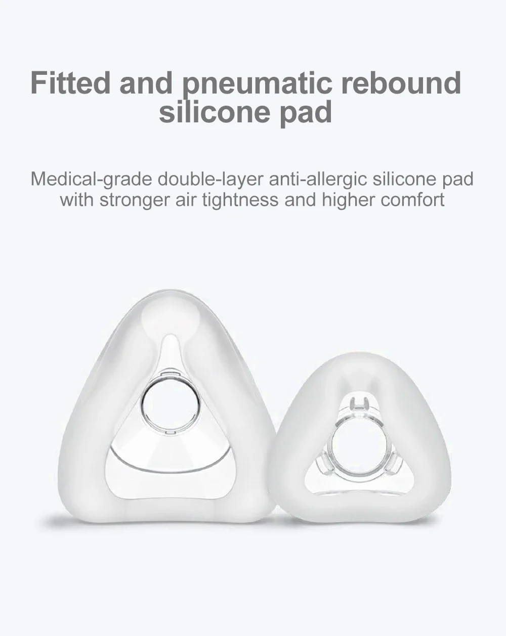 YUWELL Nasal CPAP Mask with Headgear Silicon Gel Cushions for Auto CPAP Bipap Machine Sleep Apnea Anti Snoring CPAP Nasal Mask