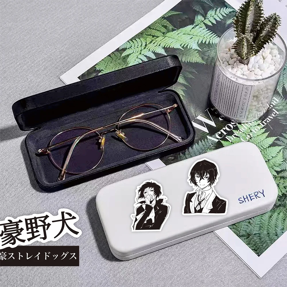 65pcs Black White Anime Bungo Stray Dogs Stickers Cartoon Retro Decals Motorcycle Laptop Car Cool Manga Sticker for Kids Toys