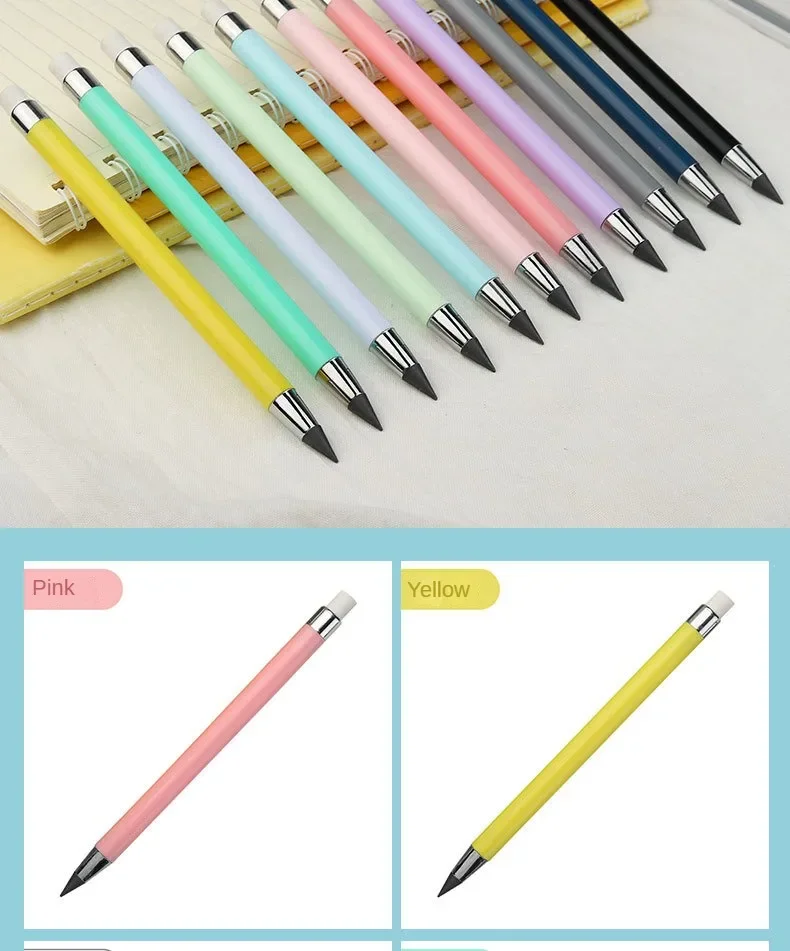 6/12 PCS/Set Infinity Pencils No Sharpening Eternity Pencils No Ink Kawaii Unlimited Pens Art School Office Supplies Stationery