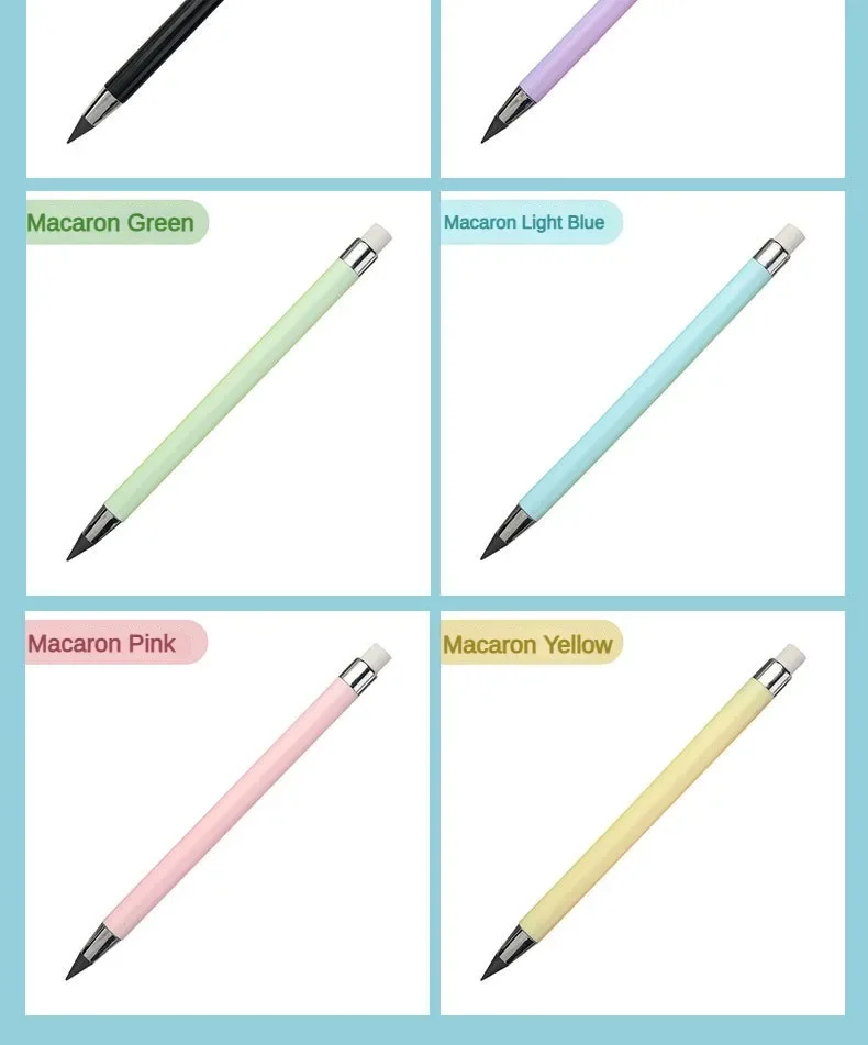 6/12 PCS/Set Infinity Pencils No Sharpening Eternity Pencils No Ink Kawaii Unlimited Pens Art School Office Supplies Stationery