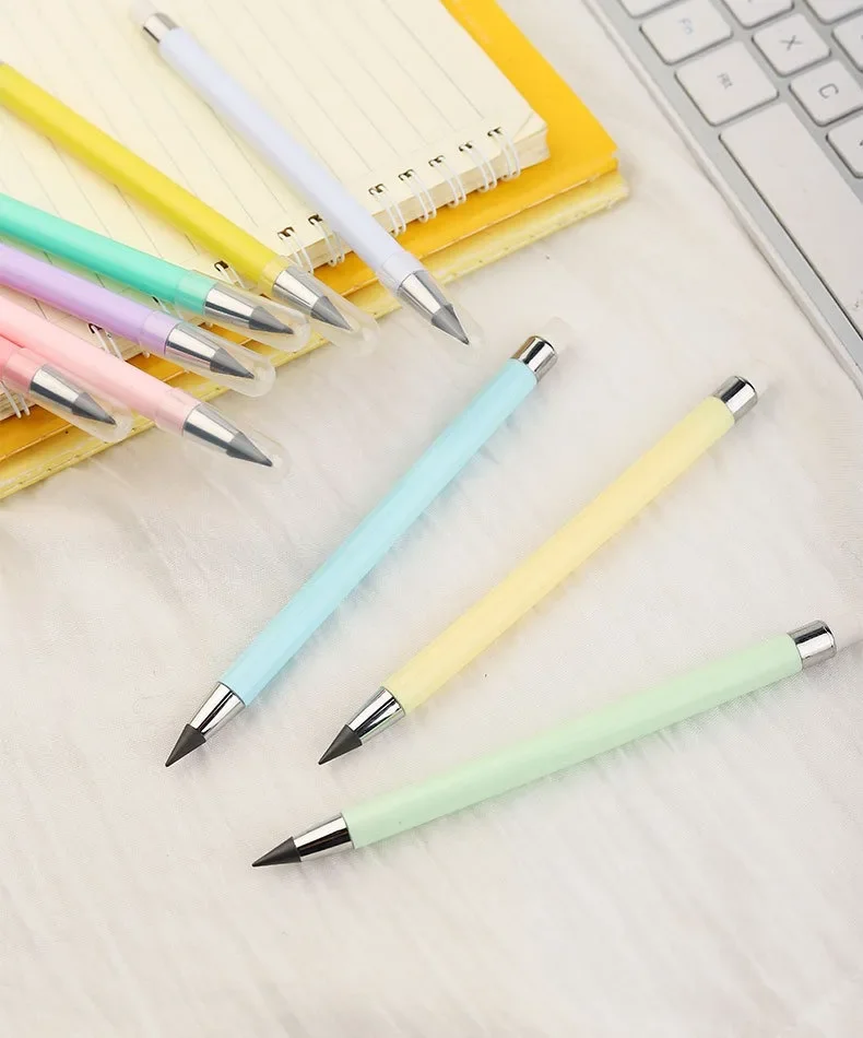 6/12 PCS/Set Infinity Pencils No Sharpening Eternity Pencils No Ink Kawaii Unlimited Pens Art School Office Supplies Stationery